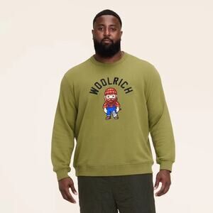 4XL NEW Woolrich x Target Lumberjack Embroidered Graphic Print Sweatshirt